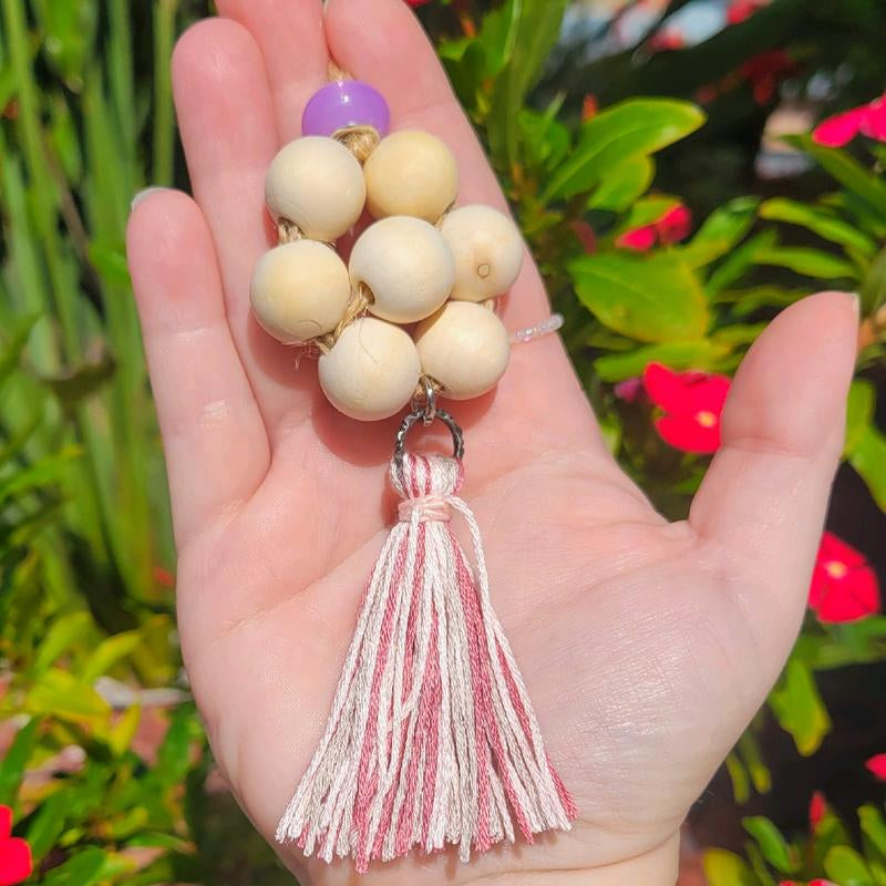 Reusable Oil Diffuser || Flower || Wooden Beads - Kiki of DC Styles Store