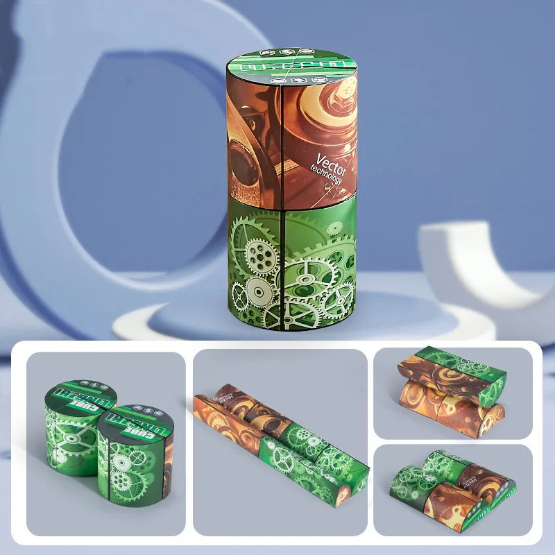 Shape Shifting Box Geometric Changeable Magnetic Magic Cube 3D Decompression Hand Flip Puzzle Kids Reliever Fidget Toy - Kiki of DC Styles Store