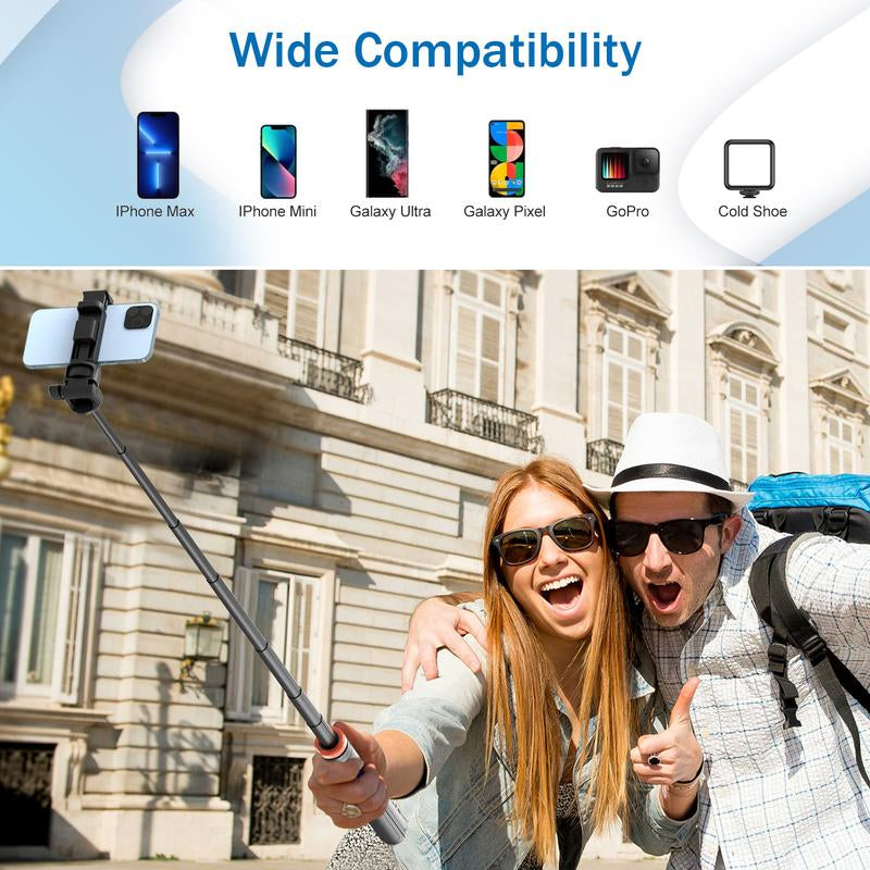 Iphone 16/15/14/13 Compatible Tripod, 62 Inches, Upgraded Version with Remote Control, Easy to Travel & Stable Camera Accessories Selfie Cellphone Smartphone - Kiki of DC Styles Store