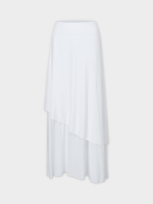 DOUBLE LAYER SKIRT-WHITE - Kiki of DC Styles Store