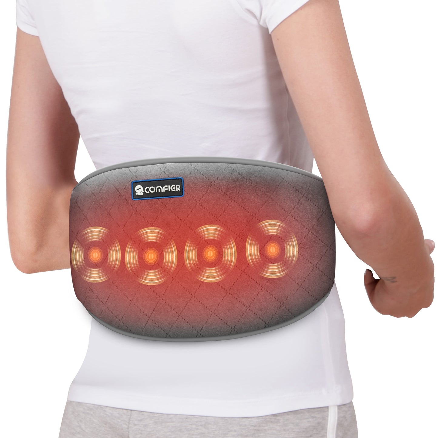 Heating Pad with Massage for Back Relief, Waist Belt with Heat for Lumbar Pain, Gifts