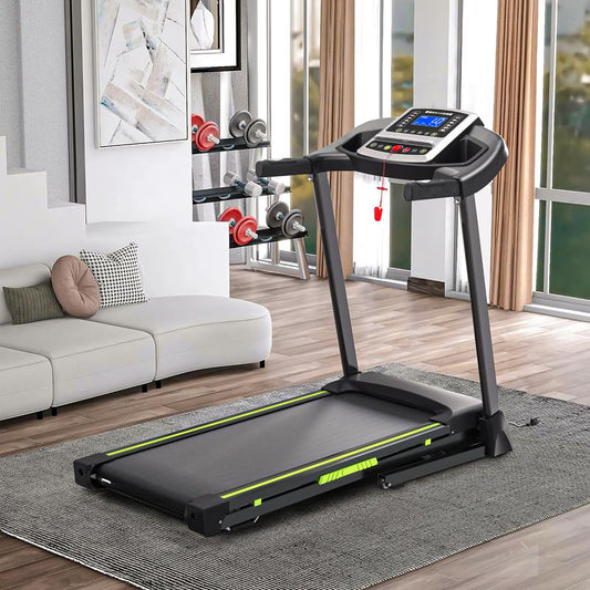 LIVIVOX 3.5HP Fitness Home Folding Treadmill with 330LBS Capacity, Silent Motor & 12 Programs, Easy Move, Incline Compact Treadmill Home Gym Equipment ，Perfect for Daily Running/Walking,Small Space，Dealsforyoudays - Kiki of DC Styles Store