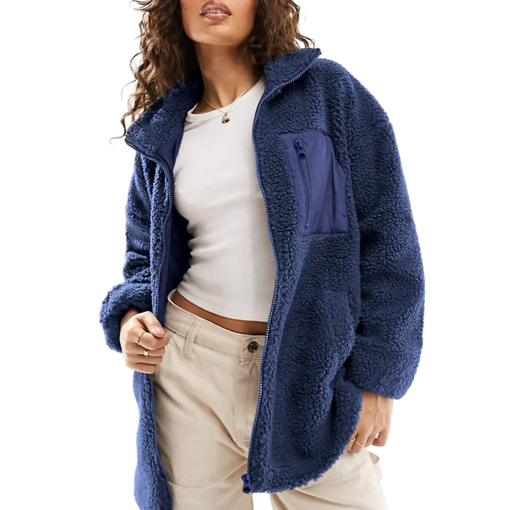 Dokotoo Baggy Teddy Fleece Coat - The Must-Have Casual Winter Jacket