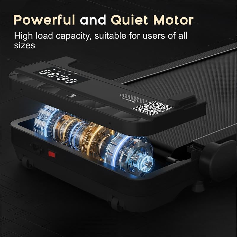 Walking Pad under Desk Treadmill with Incline，Portable Small Treadmills for Home and Office，2.5 HP Motor Super Quiet Brushless Motorized Walking Jogging Running Machine with Remote Control - Kiki of DC Styles Store