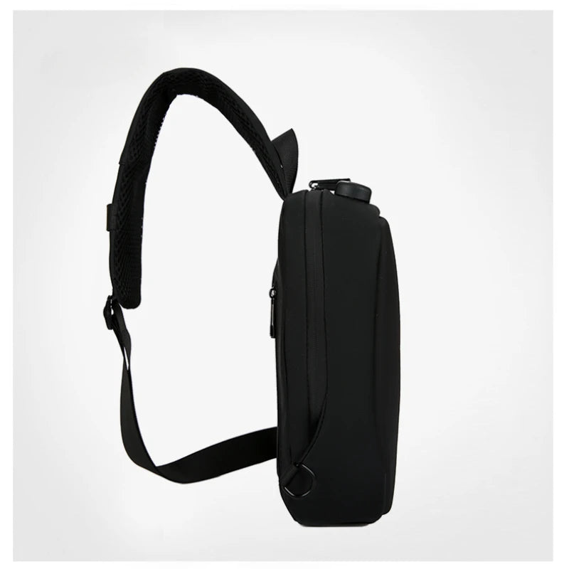 Anti-Theft Travel Chest Bag password lock hard shell one shoulder bag for men mini waterproof male backpack boys crossbody bags - Kiki of DC Styles Store