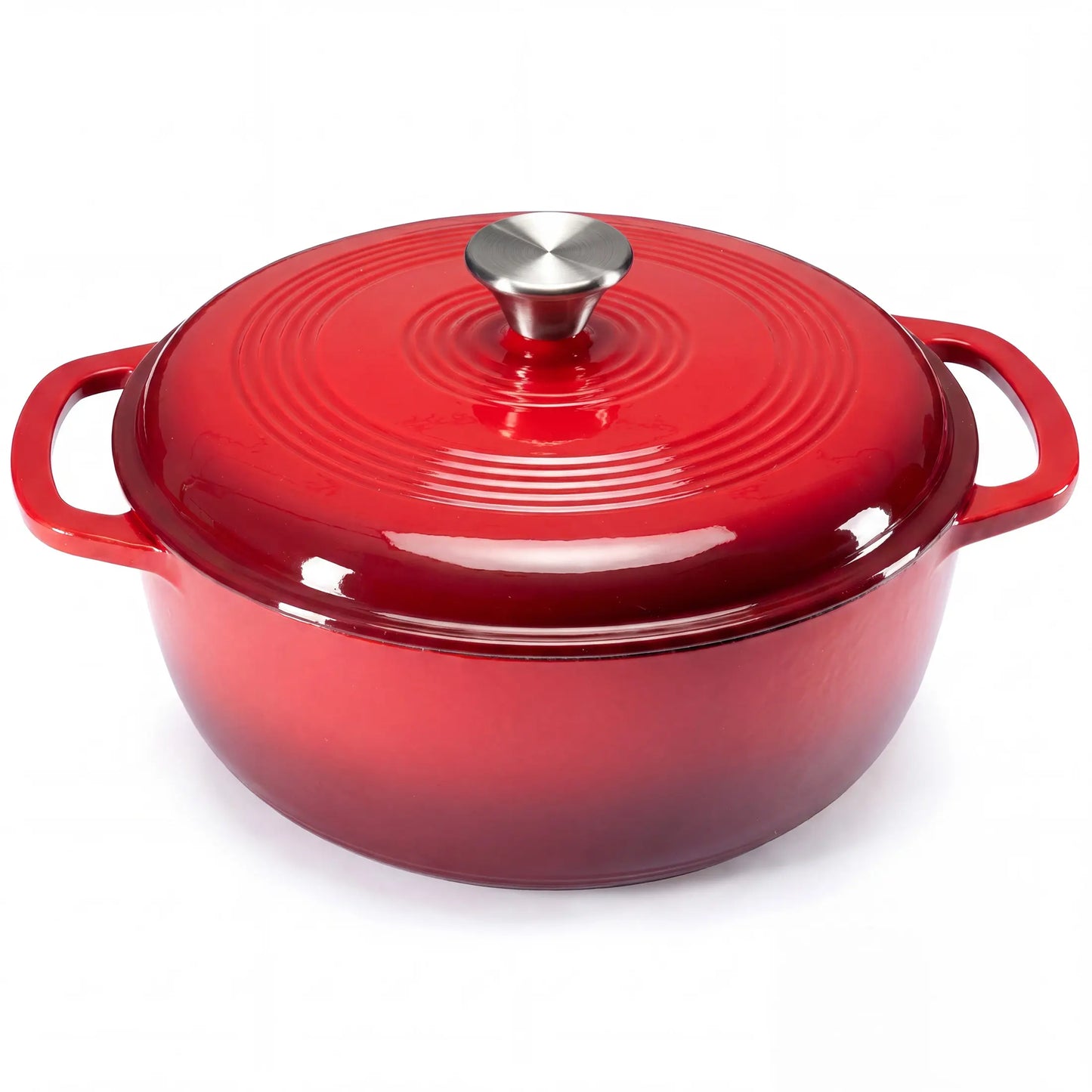 Elevate Your Cooking with Our 6QT Enameled Cast Iron Dutch Oven – Perfect for Braising, Baking, and Frying!