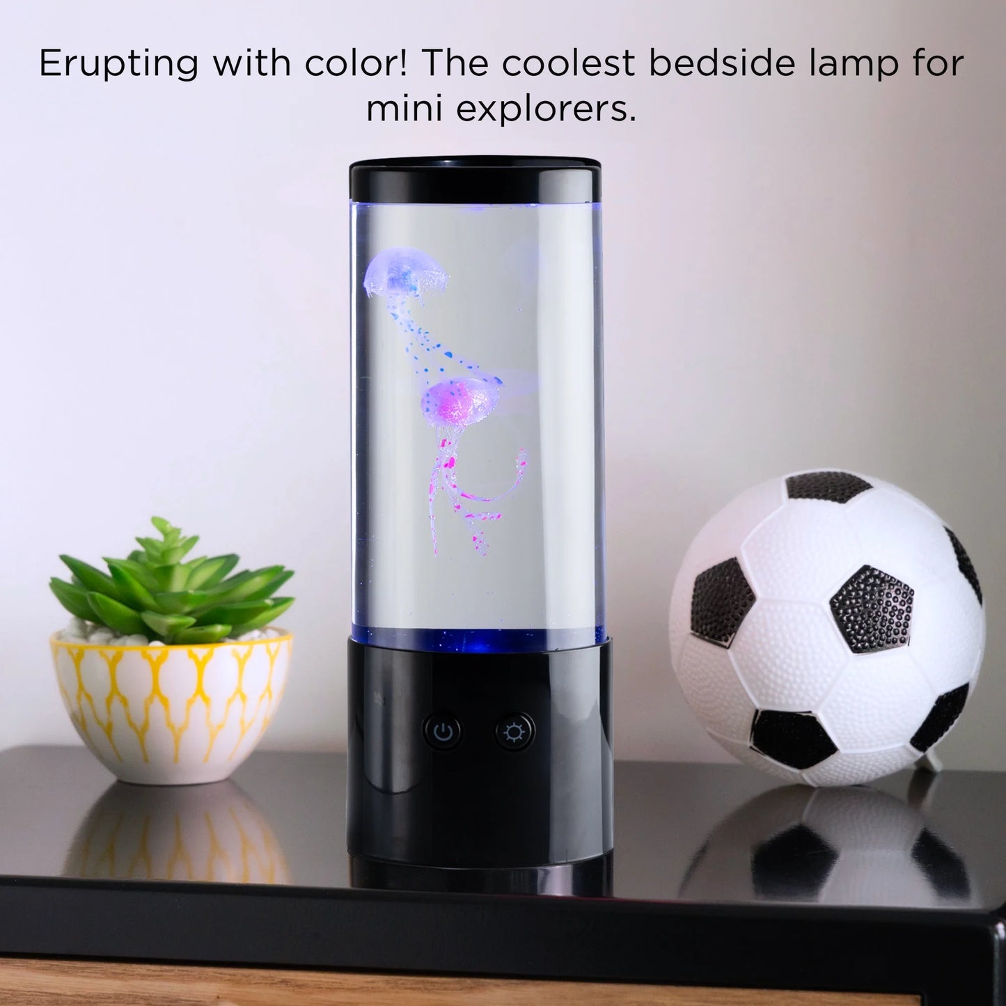 Jellyfish Night Light Lamp Motion & Multicolor Leds - Easy Mode Switching, USB Powered - 9" - Kiki of DC Styles Store