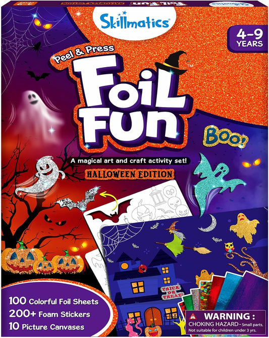 Foil Fun - Halloween, No Mess Art for Kids, Craft Kits, DIY Creative Party Activity, Trick or Treat, Gifts for Girls & Boys Ages 4, 5, 6, 7, 8, 9