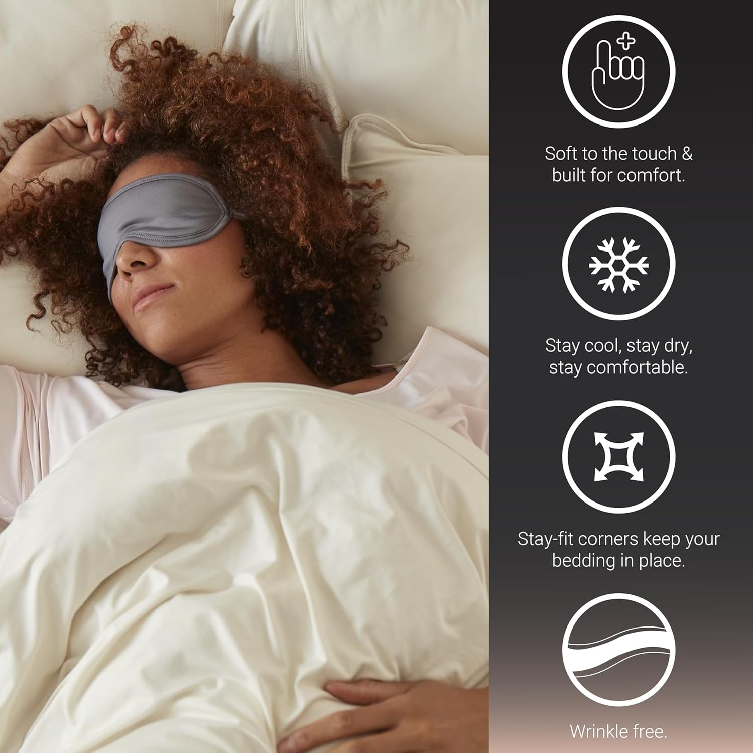 Elevate Your Sleep with SHEEX Original Performance Cooling Sheets Set - King/Cal King in Pearl Blue - Luxurious Moisture-Wicking, Wrinkle-Free Comfort with Fitted Sheet & 2 Pillowcases