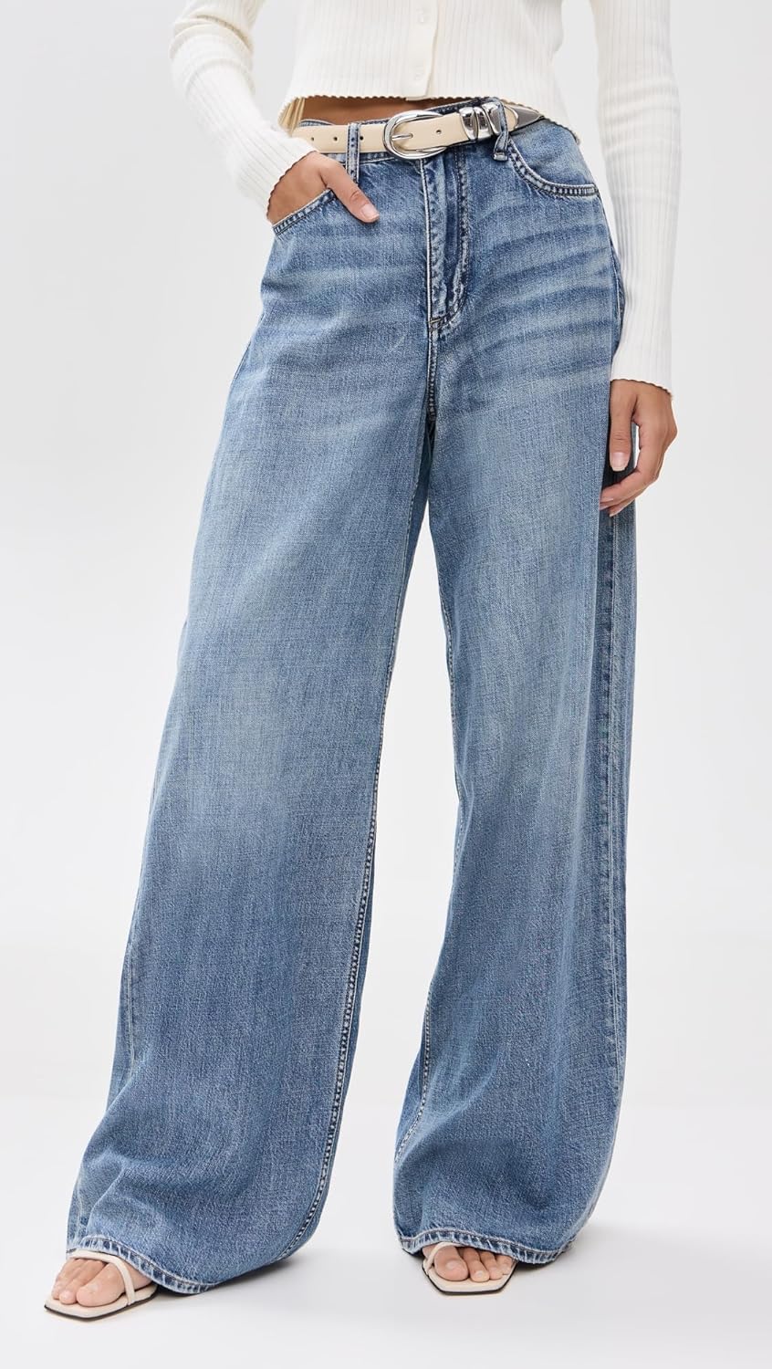 Women'S Featherweight Sofie High-Rise Full Length Wide Jeans
