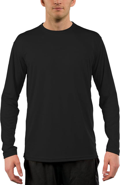 Stay Protected and Stylish with Our Men's UPF 50+ Long Sleeve Outdoor T-Shirt - Perfect for Fishing, Running, Hiking, and Swimming