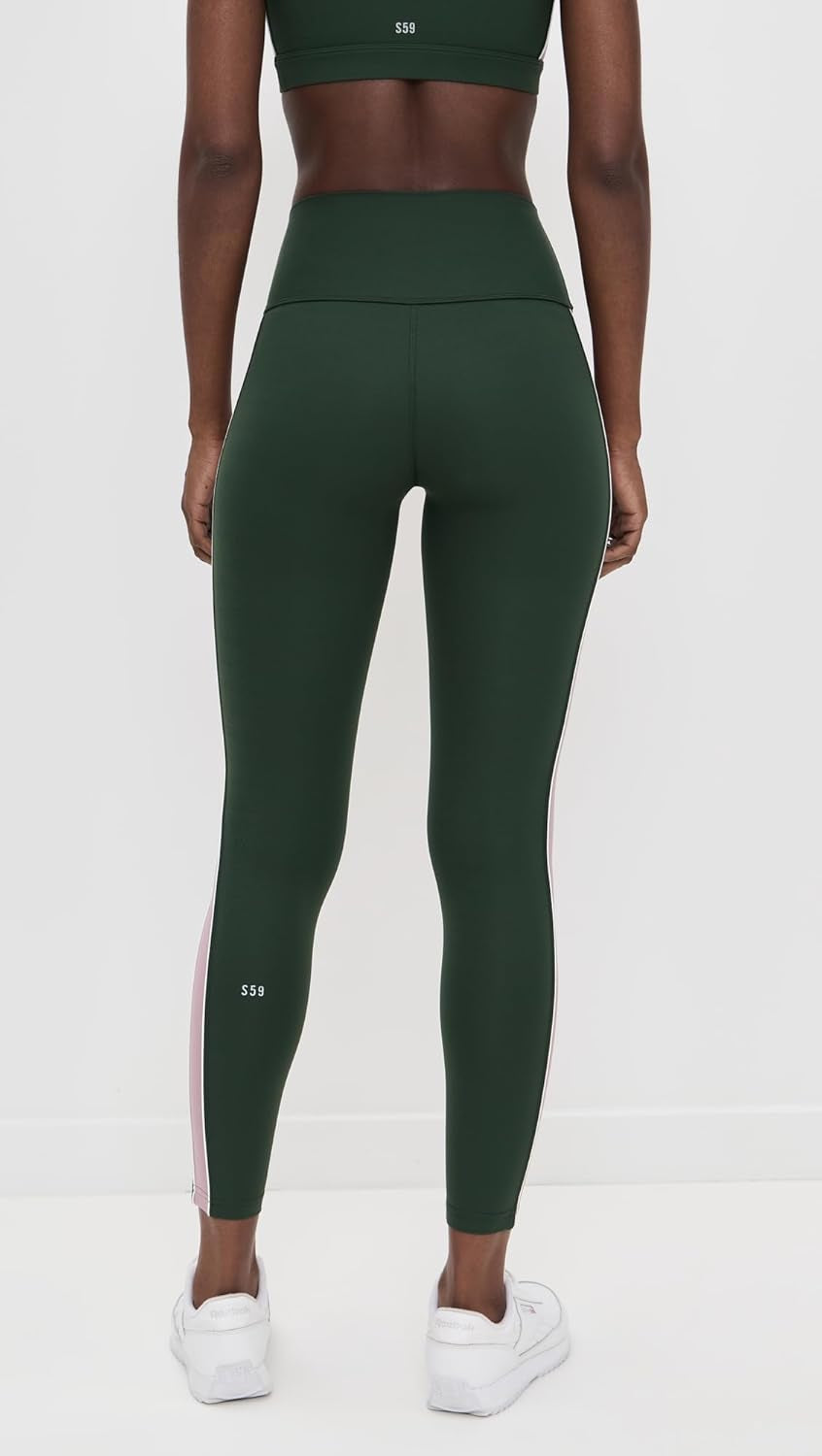 Elevate Your Workout with Women's Margot Rigor High Waist Leggings - Military/Blush