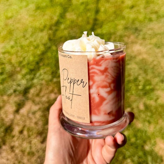 Soda Float Candle - 12 Oz Soy Scented Candle with Orange Cherry & Vanilla Fragrance - Kiki of DC Styles Store