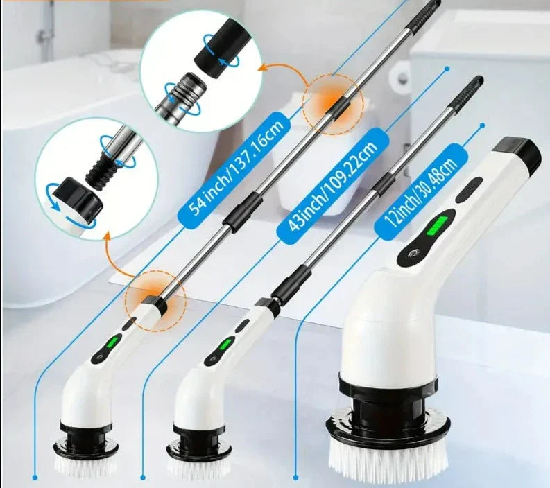 Electric Rotary Floor Scrubber with Replaceable Brush Heads - Kiki of DC Styles Store