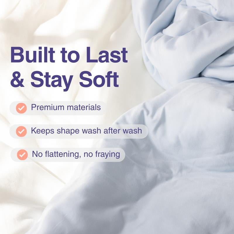 Transform Your Sleep with the Cloudcontrol Hypoallergenic Comforter – Machine-Washable, Built-In Duvet Cover for Year-Round Luxury!