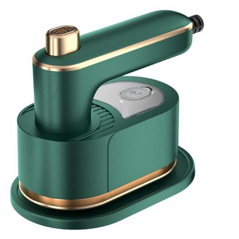 Upgrade Your Travel with the 2025 Mini Handheld Steamer Iron - Perfect for Home, Business, and On-the-Go (Beige/Green) - Kiki of DC Styles Store