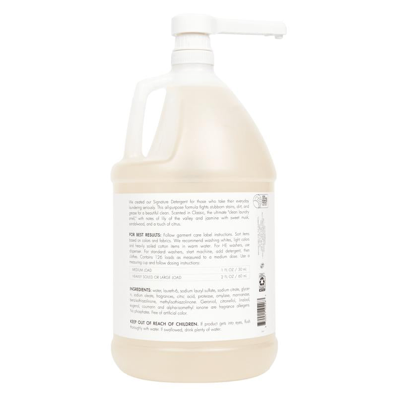 Signature Detergent Classic Gallon with Easy Dosing Pump & Bio-Based All-Purpose Formula for Stubborn Stains - 126 Washes - Kiki of DC Styles Store