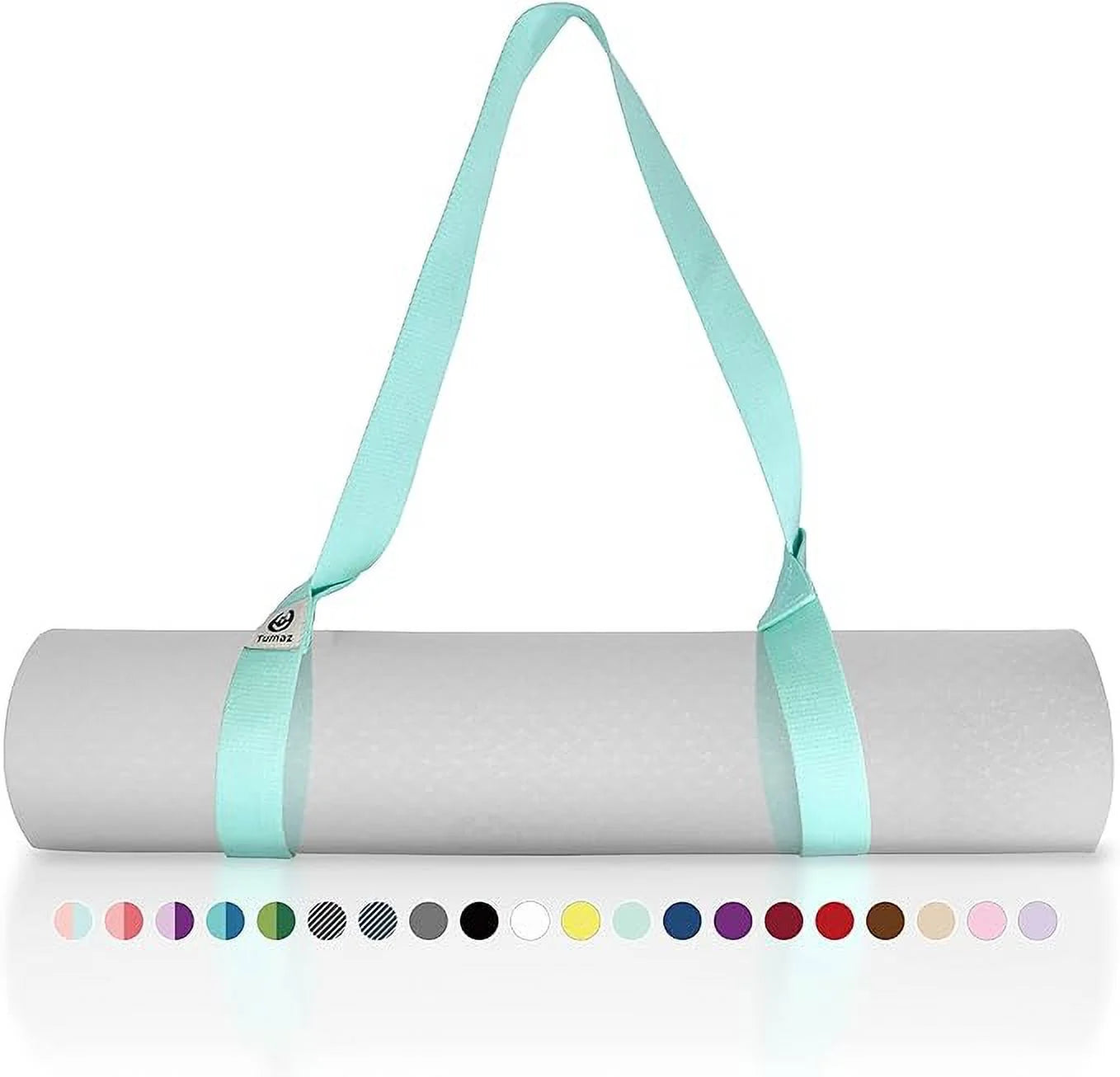 Yoga Mat Holder (Mat Not Incl.), Adjustable Yoga Mat Carrier, Turquoise - Kiki of DC Styles Store