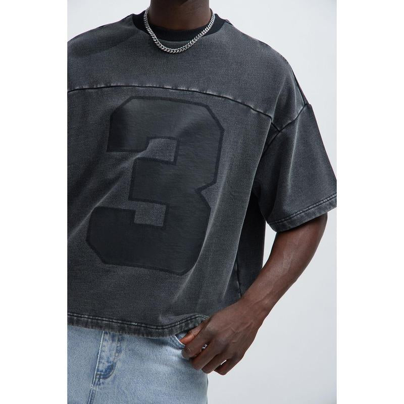 Kyle Black Wash Oversized Tee - Ultimate Comfort & Style