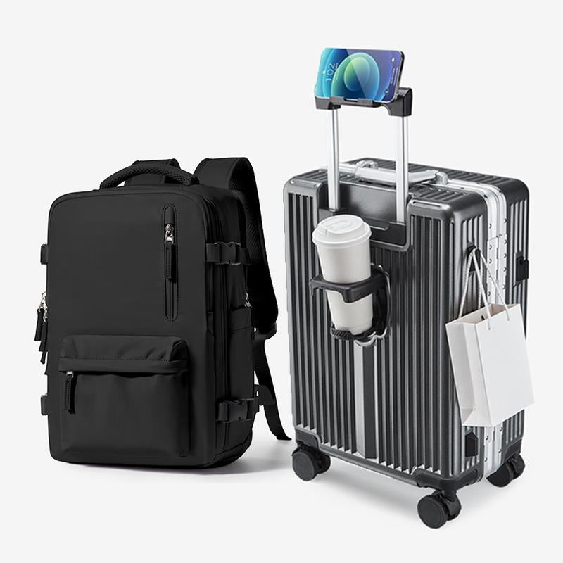 YGL Front Opening Luggage Sets Multifunctional Trolley Case Aluminum Frame Suitcase Set & TSA & Airline Certified Size, Carry-On Suitcase Can Be Used for Vacation, Travel, Business Trip, School and Outdoor Sports Carry-On Suitcase