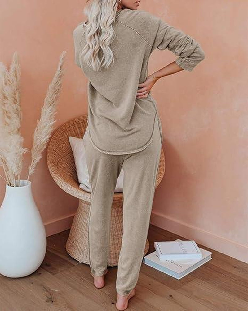 Get Cozy in Style! 🌟 Check out the Imily Bela Women's 2-Piece Solid Sweatsuit Set - Perfect for Sporty Days! 🏃‍♀️✨ #Fashion #Comfort #Sweatsuit