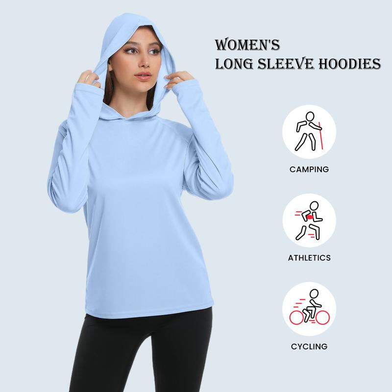 5 Pack Women's Lightweight Long Sleeve Workout Hoodies - Breathable & Stretchy Sun Protection Gym Sets for Outdoor Running & Casual Wear