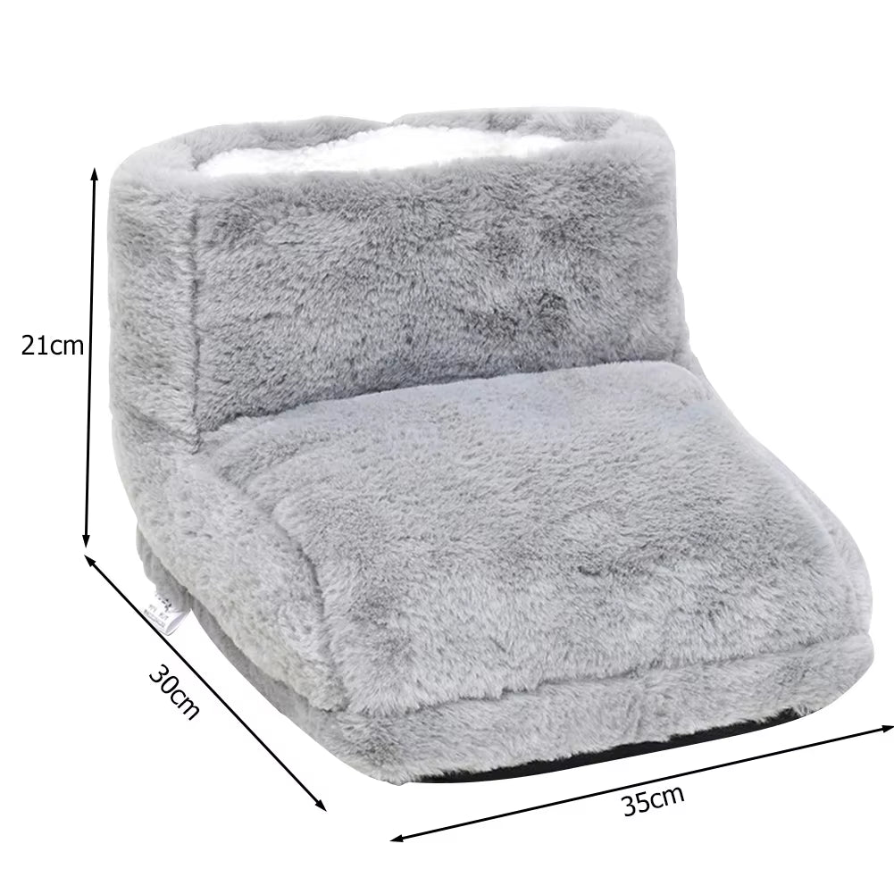 USB Electric Heater Foot Warmer Heated Comfort Fleece Suede Cushion Couple Warm Foot Cover Feet Heating Pads for Home Sleeping - Kiki of DC Styles Store