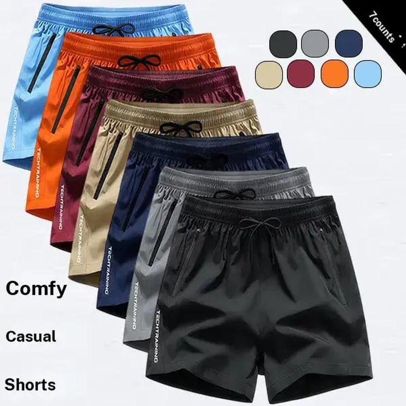 Men's 7-Pack Quick-Dry Athletic Shorts - Versatile and Stylish for All Your Outdoor Adventures