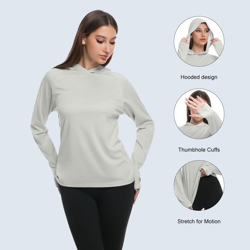 5 Pack Women's Lightweight Long Sleeve Workout Hoodies - Breathable & Stretchy Sun Protection Gym Sets for Outdoor Running & Casual Wear
