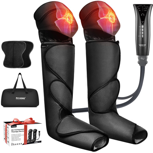 Leg and Foot Massager for Circulation with Knee Heat, Handheld Controller with Multiple Massage, for Relaxation Muscles FSA/HSA Eligible