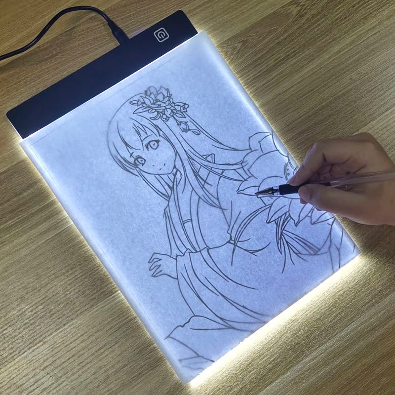 Illuminate Your Creativity with the LED Drawing Copy Pad - 3-Level Dimmable Animation Painting Notepad for Young Artists!