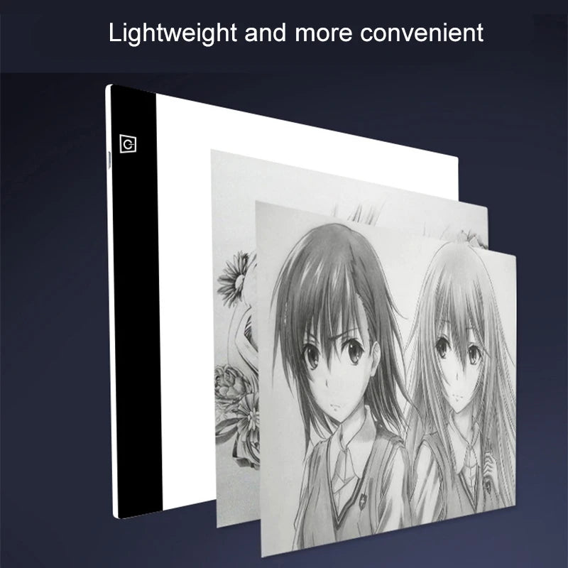 Illuminate Your Creativity with the LED Drawing Copy Pad - 3-Level Dimmable Animation Painting Notepad for Young Artists!