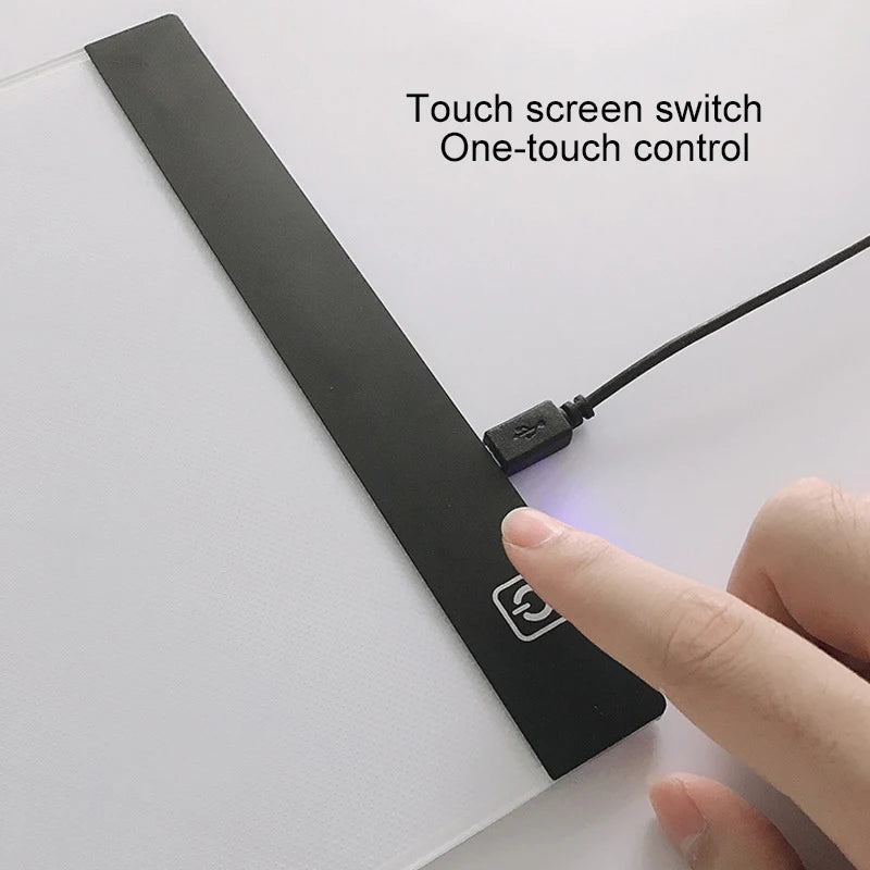 Illuminate Your Creativity with the LED Drawing Copy Pad - 3-Level Dimmable Animation Painting Notepad for Young Artists!