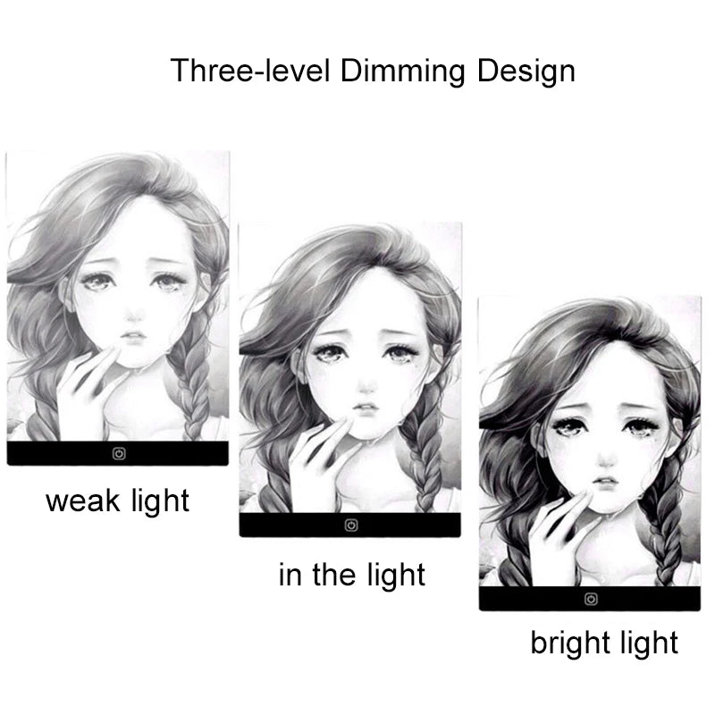 Illuminate Your Creativity with the LED Drawing Copy Pad - 3-Level Dimmable Animation Painting Notepad for Young Artists!