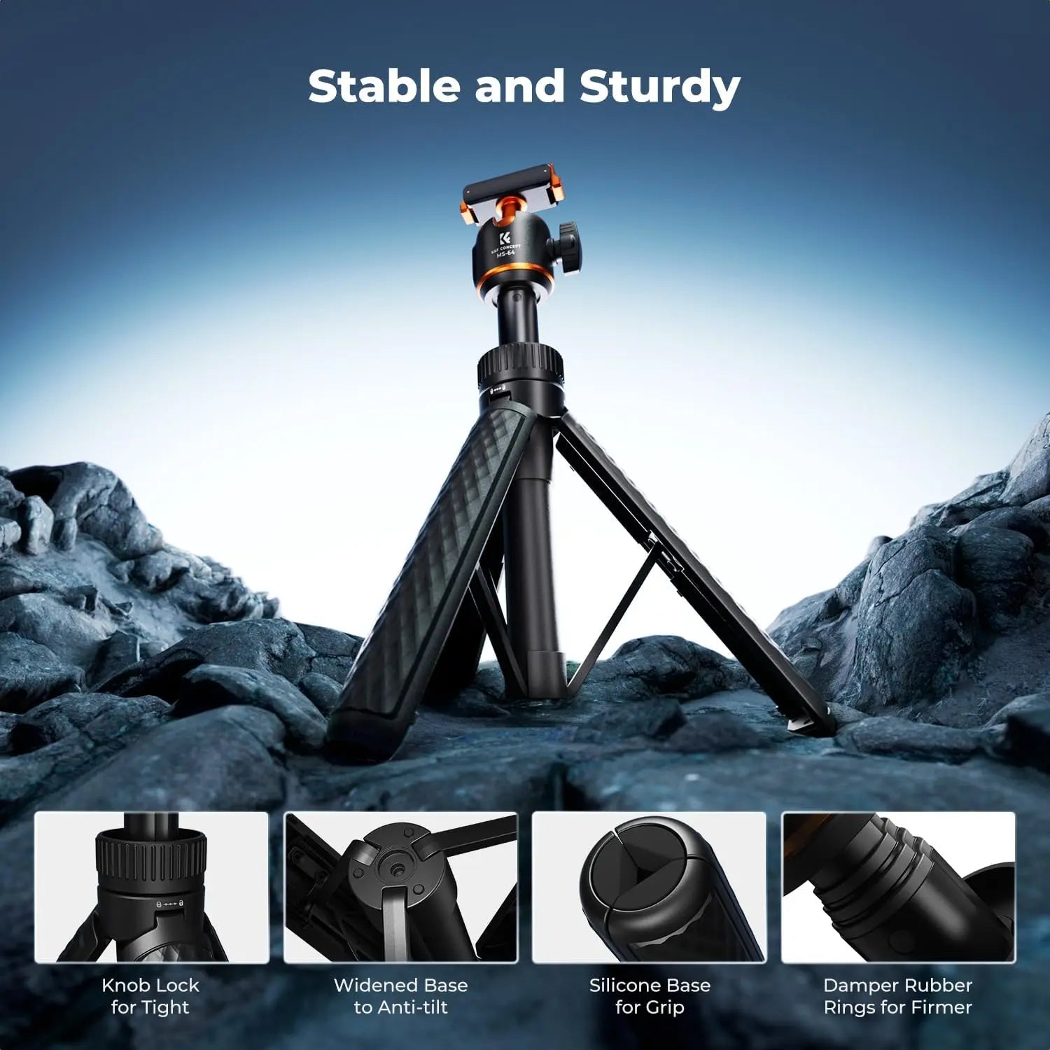 Capture stunning moments with the K&F CONCEPT 25.6" Magnetic Quick Release Tripod! Perfect for your DJI Osmo Nano/Action 6, this 2-in-1 extendable handle and 360° ball head selfie stick is a must-have for vloggers and content creators! 📸✨ #Vlogging #Photography #Tripod
