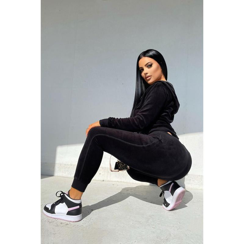 The Original Trendsetter Velour Set - Black