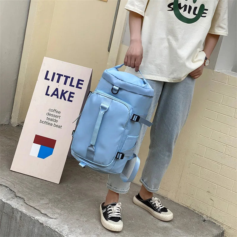 Fashion Sports Swimming Bag Dry Wet Separate Independent Shoe Warehouse Large Capacity Backpack Travel Bag Casual Luggage Bag