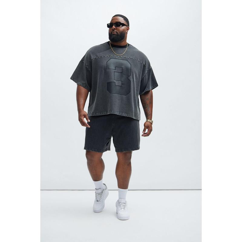 Kyle Black Wash Oversized Tee - Ultimate Comfort & Style