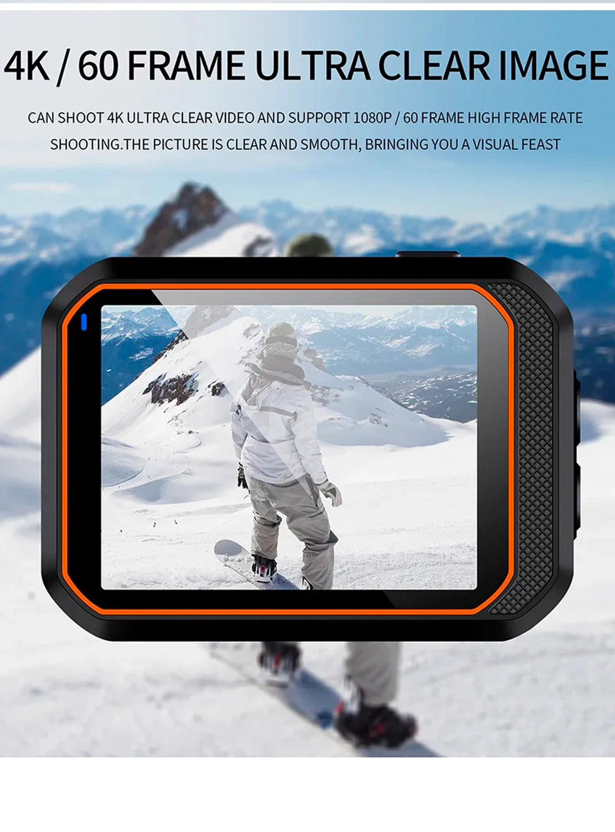 Action Camera 4K60FPS with Remote Control Screen Waterproof Sport Camera Drive Recorder Sports Camera Helmet Action Cam - Kiki of DC Styles Store
