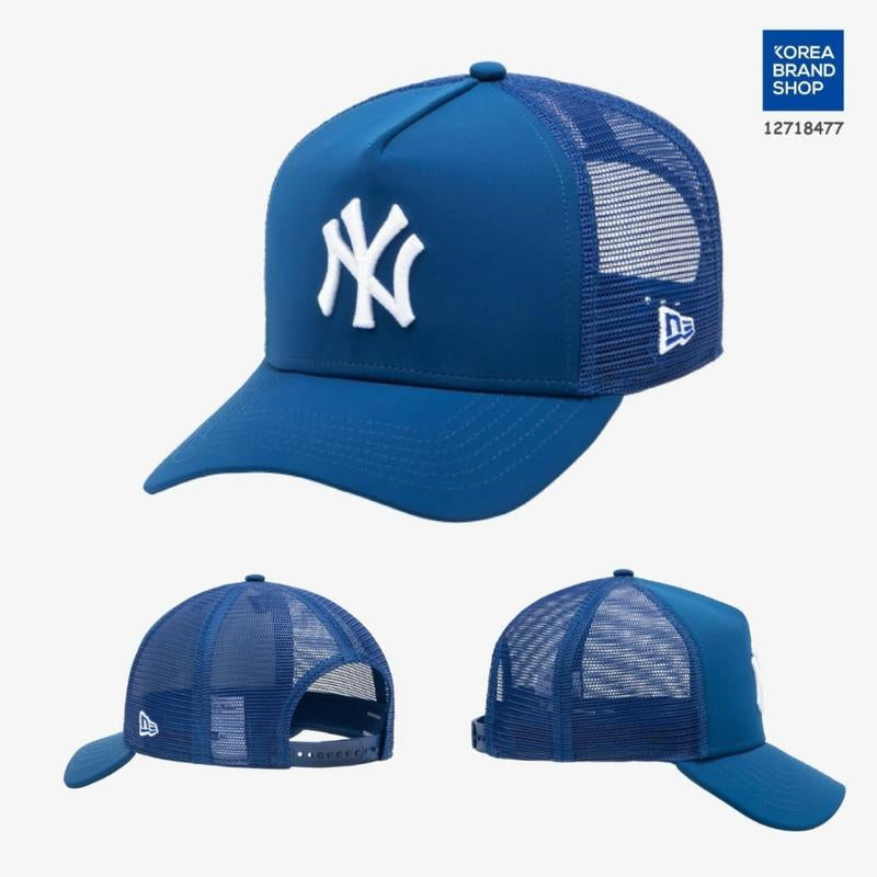New Era NY 9FORTY Adjustable Baseball Hat for Men and Women - Soft Breathable Cotton, All-Season Wear, Metal Buckle Closure, Made in the USA