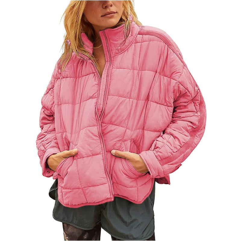 Ommig Women'S Oversized Quilted Lightweight Puffer Jackets Casual Padded Coat with Pockets - Kiki of DC Styles Store