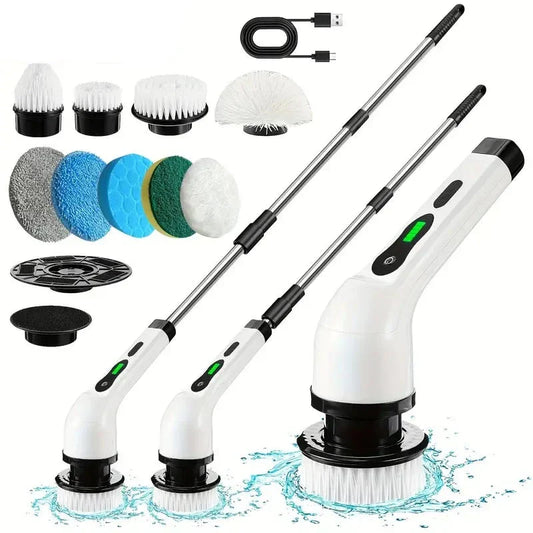 Electric Rotary Floor Scrubber with Replaceable Brush Heads - Kiki of DC Styles Store