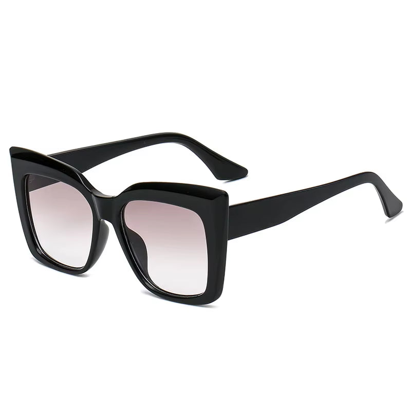 Square Oversized Cat Eye Sunglasses 2024 Fashion Women Shades Trending Men Gradient Sun Glasses Shades UV400 Glasses Goggles