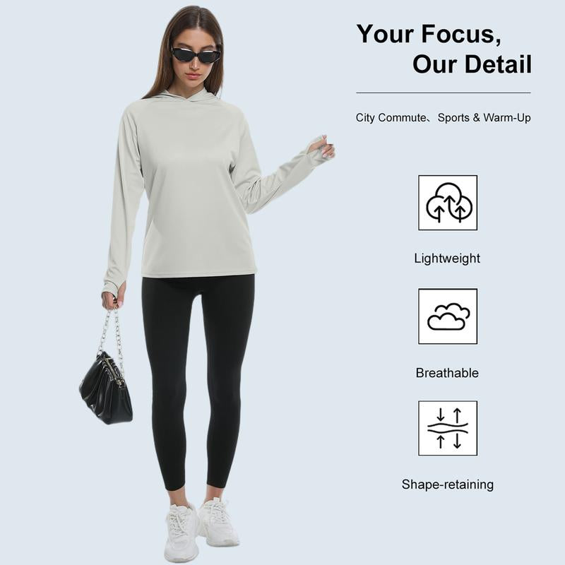 5 Pack Women's Lightweight Long Sleeve Workout Hoodies - Breathable & Stretchy Sun Protection Gym Sets for Outdoor Running & Casual Wear