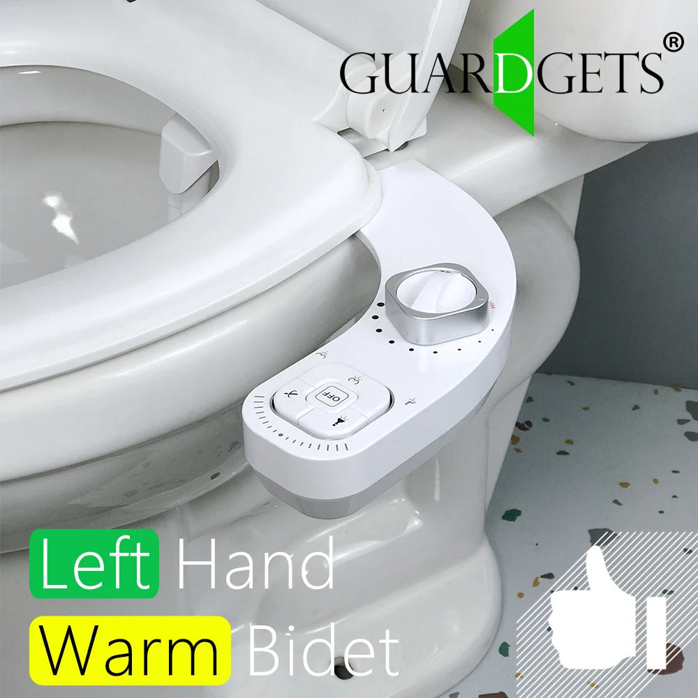 Bidet Hot and Cold Bidet Left Handed Bidet Warm Water Bidet for Toilet Seat Bidets Sprayer Two Nozzles Self Cleaning - Kiki of DC Styles Store