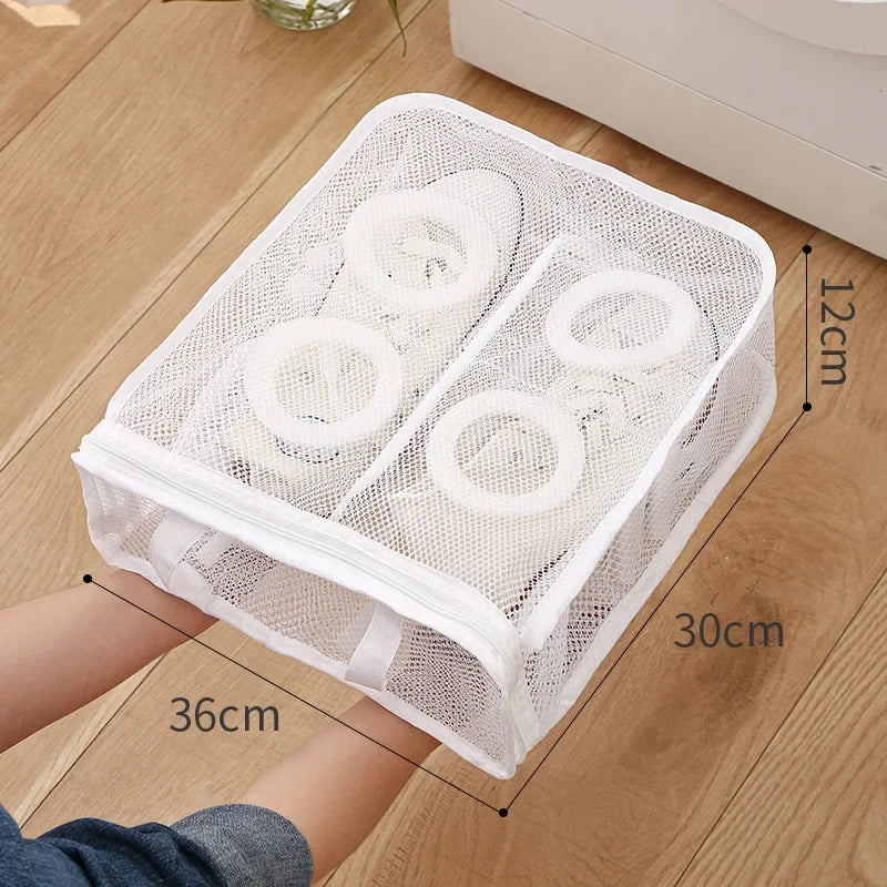 Washing Machine Shoes Bag Portable Cotton Laundry Bag Travel Shoe Storage Bags Anti-deformation Protective Clothes Organizer - Kiki of DC Styles Store