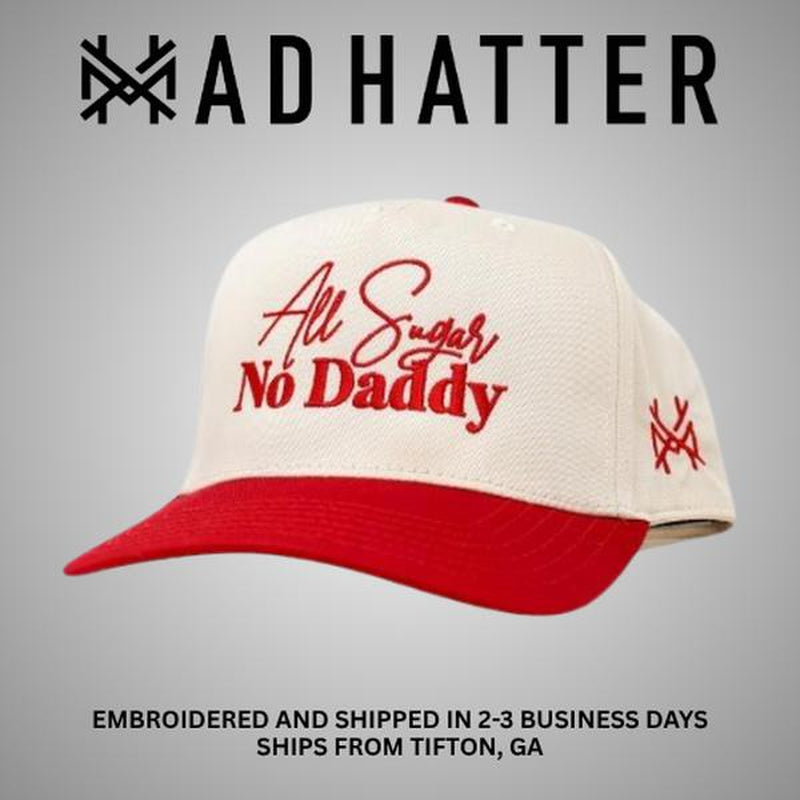 Stylish MHC All Sugar No Daddy Embroidered Trucker Hat - Comfort Meets Unique Design