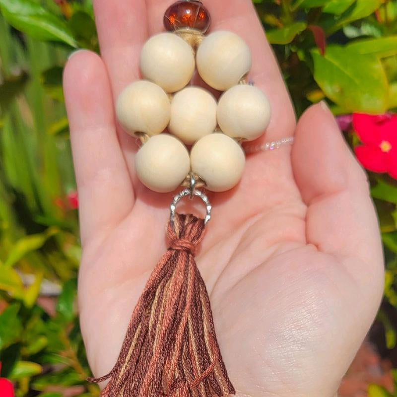 Reusable Oil Diffuser || Flower || Wooden Beads - Kiki of DC Styles Store