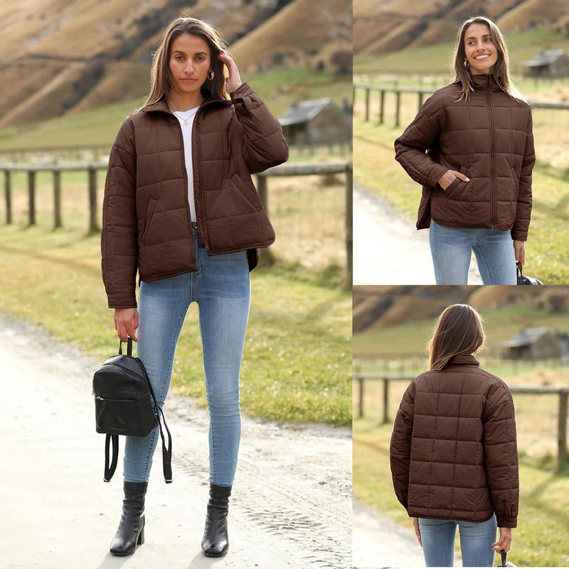 Ommig Women'S Oversized Quilted Lightweight Puffer Jackets Casual Padded Coat with Pockets - Kiki of DC Styles Store
