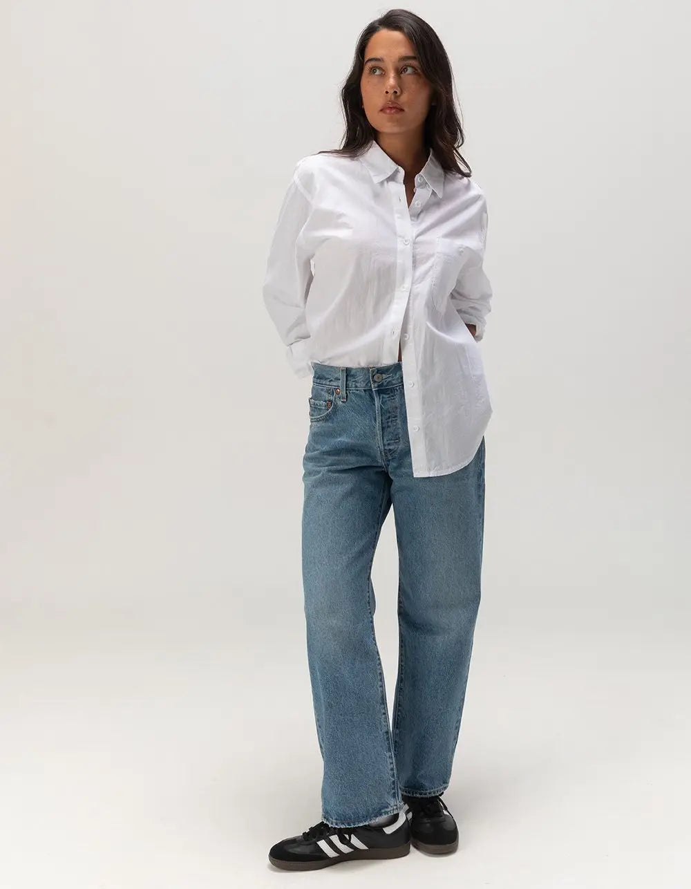 Step Back in Style with LEVI'S Premium 501 '90s Ankle Jeans in Sweetet Taboo